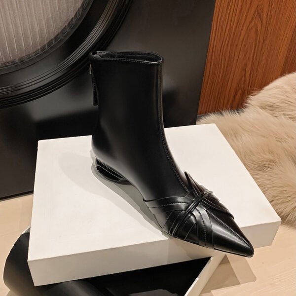 CHIKO Athena Pointy Toe Block Heels Ankle Boots - Image 2