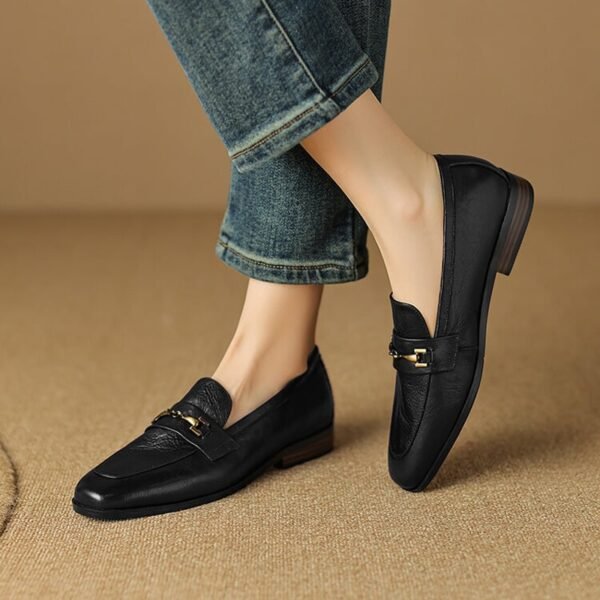 CHIKO Kennedy Round Toe Block Heels Loafers Shoes - Image 2
