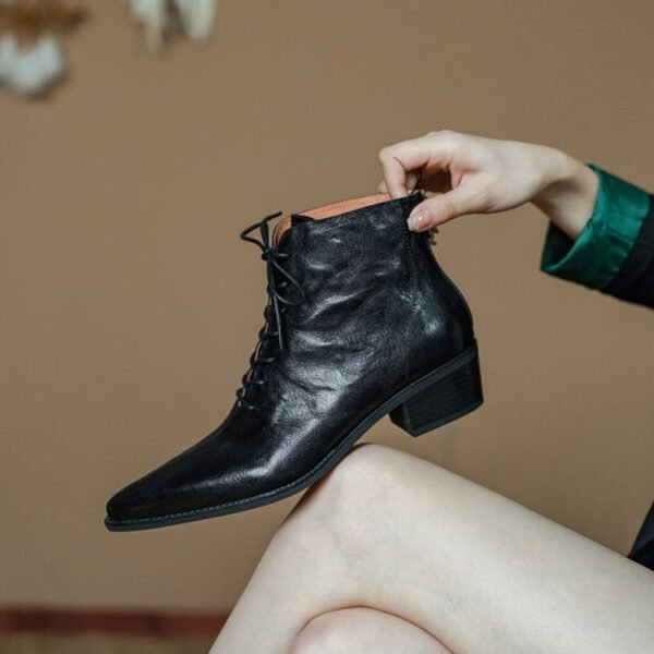 CHIKO Sadie Pointy Toe Block Heels Ankle Boots - Image 2