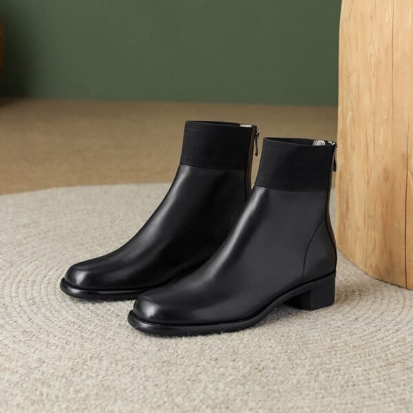 CHIKO Josephine Round Toe Block Heels Ankle Boots - Image 2
