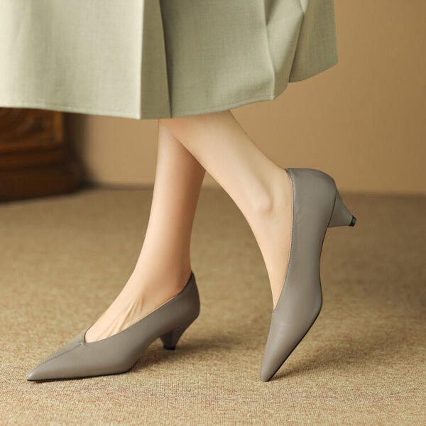 CHIKO Sophie Pointy Toe Block Heels Pumps Shoes - Image 2