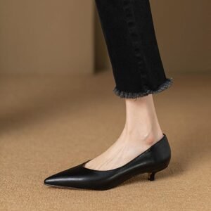 CHIKO Alice Pointy Toe Kitten Heels Pumps Shoes
