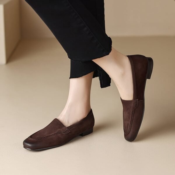 CHIKO Nora Round Toe Block Heels Loafers Shoes - Image 2