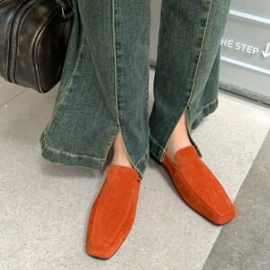 CHIKO Avery Square Toe Block Heels Loafers Shoes