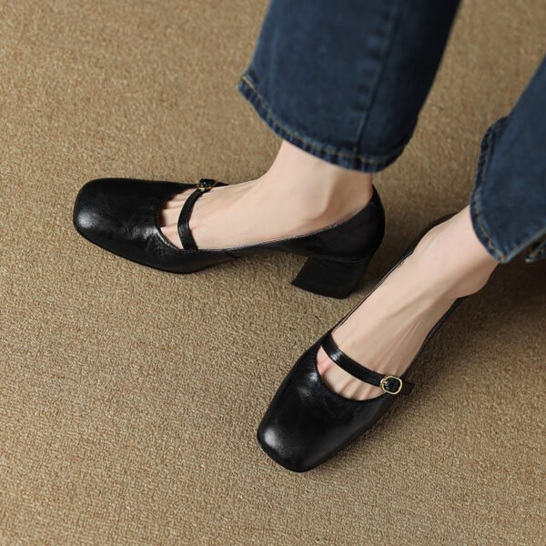 CHIKO Zoe Square Toe Block Heels Mary Jane Shoes - Image 2