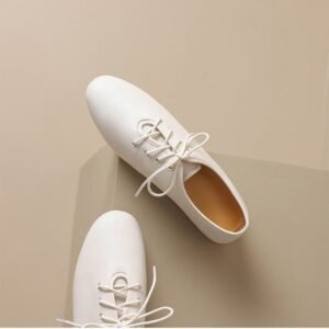CHIKO Grace Round Toe Block Heels Oxfords Shoes