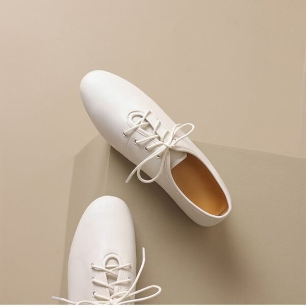 CHIKO Grace Round Toe Block Heels Oxfords Shoes