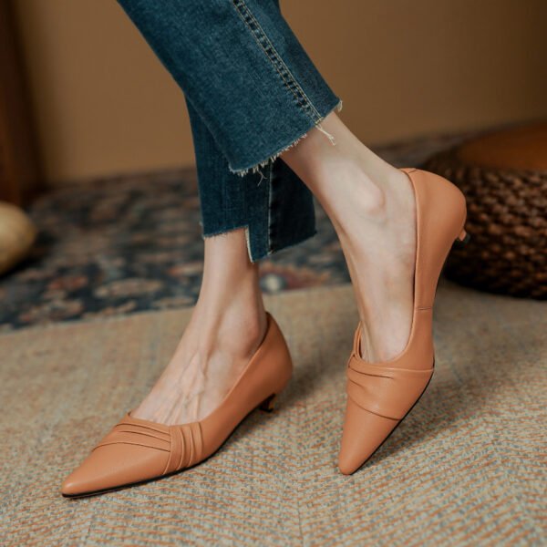 CHIKO Hannah Pointy Toe Kitten Heels Pumps Shoes - Image 2