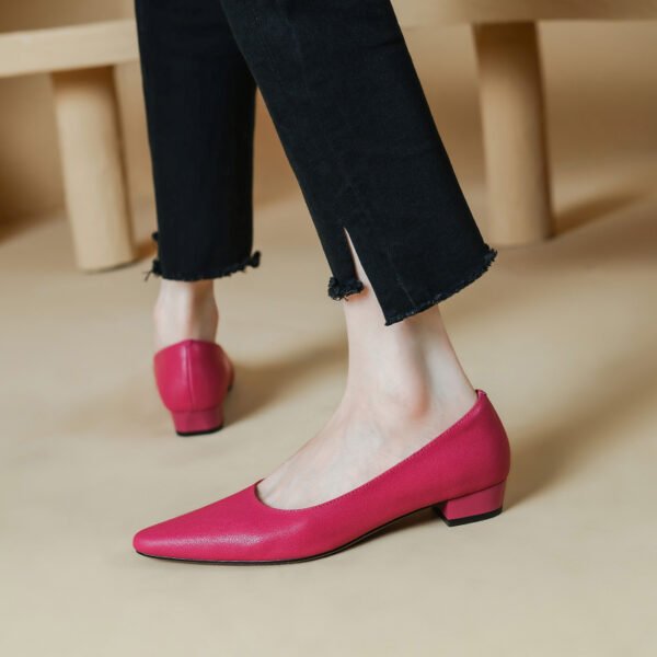 CHIKO Eliana Pointy Toe Block Heels Pumps Shoes - Image 2
