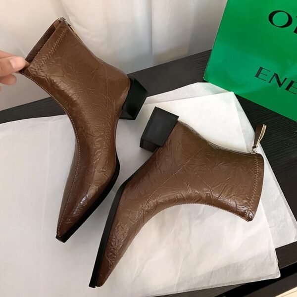 CHIKO Cecilia Pointy Toe Block Heels Ankle Boots - Image 2