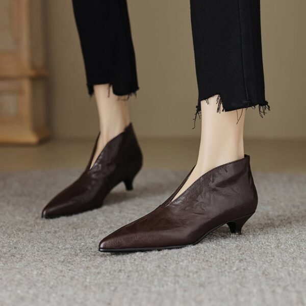 CHIKO Ashley Pointy Toe Kitten Heels Ankle Boots