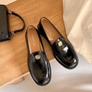 CHIKO Juliana Round Toe Block Heels Loafers Shoes