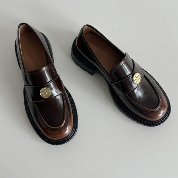 CHIKO Lilah Round Toe Block Heels Loafers Shoes - Image 2