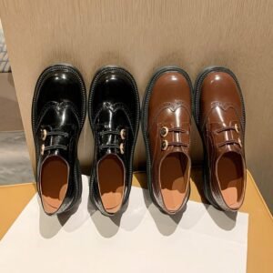CHIKO Londyn Round Toe Block Heels Oxfords Shoes