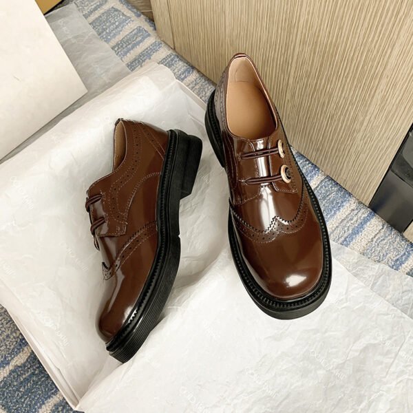 CHIKO Londyn Round Toe Block Heels Oxfords Shoes - Image 2
