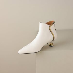 CHIKO Hallie Pointy Toe Kitten Heels Ankle Boots