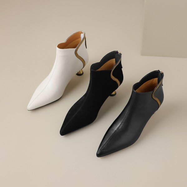 CHIKO Hallie Pointy Toe Kitten Heels Ankle Boots - Image 2
