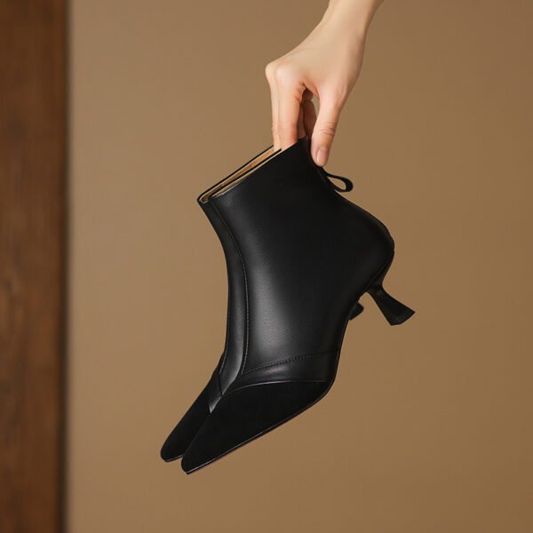 CHIKO Lennon Pointy Toe Kitten Heels Ankle Boots - Image 2