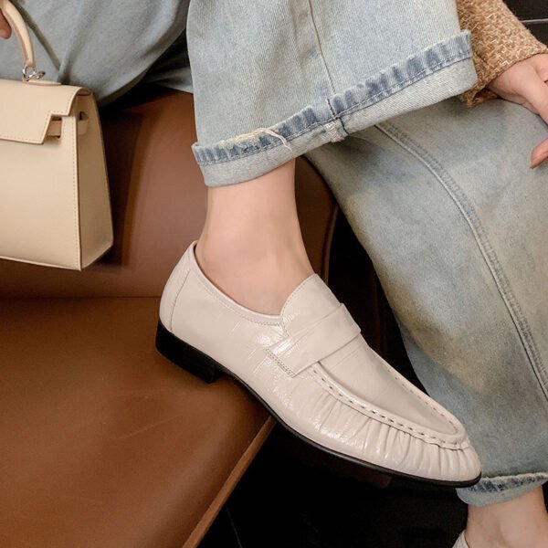 CHIKO Aubree Round Toe Block Heels Loafers Shoes - Image 2