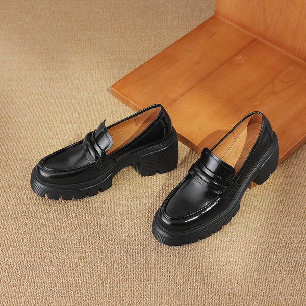 CHIKO Rachel Round Toe Block Heels Loafers Shoes - Image 2