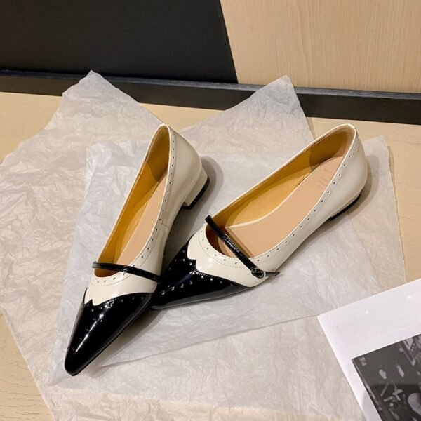 CHIKO Kali Pointy Toe Block Heels Mary Jane Flats - Image 2