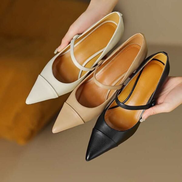 CHIKO Elliana Pointy Toe Stiletto Mary Jane Shoes - Image 2