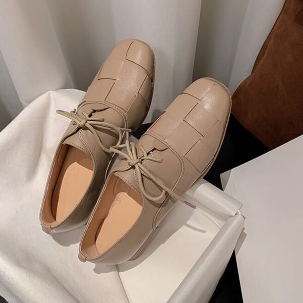 CHIKO Gemma Square Toe Block Heels Oxfords Shoes - Image 2