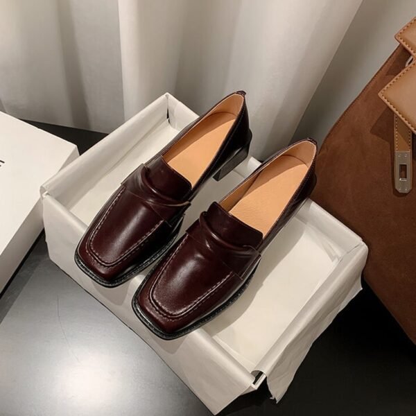 CHIKO Aspen Square Toe Block Heels Loafers Shoes - Image 2