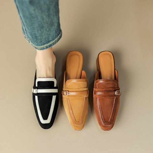 CHIKO Kylie Square Toe Block Heels Clogs/Mules Shoes