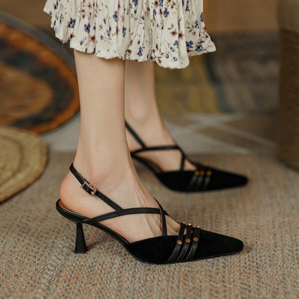 CHIKO Georgia Square Toe Stiletto Slingback Shoes - Image 2