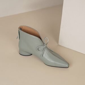CHIKO Rosalie Pointy Toe Block Heels Ankle Boots