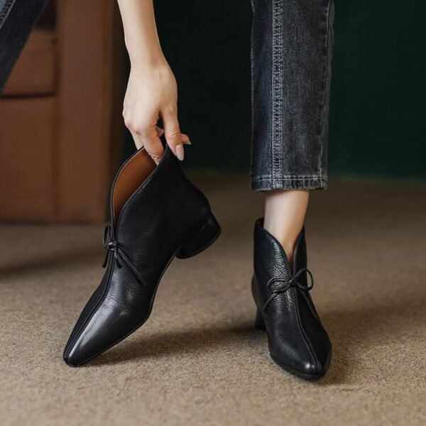 CHIKO Rosalie Pointy Toe Block Heels Ankle Boots - Image 2