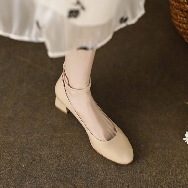 CHIKO Sarah Round Toe Block Heels Pumps Shoes