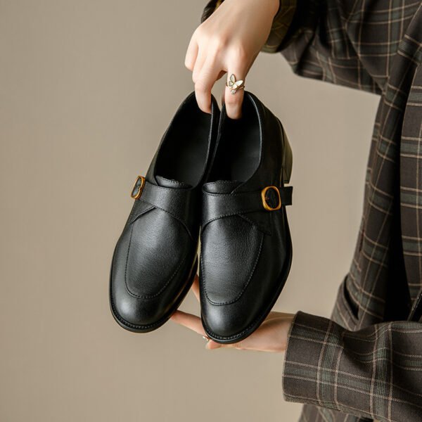 CHIKO Serenity Round Toe Block Heels Oxfords Shoes - Image 2