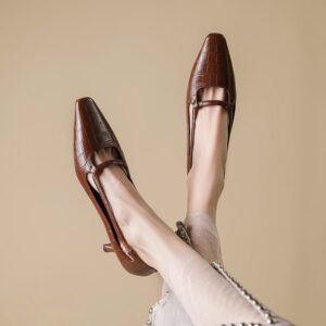CHIKO Allison Square Toe Kitten Heels Pumps Shoes