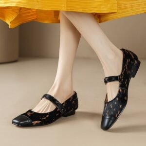 CHIKO Clara Square Toe Block Heels Mary Jane Shoes