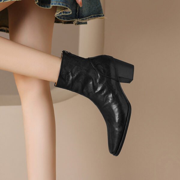CHIKO Parker Square Toe Block Heels Ankle Boots - Image 2