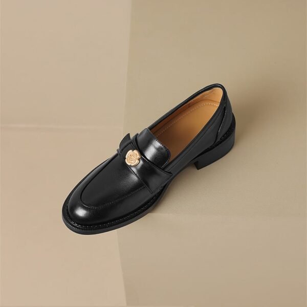 CHIKO Isabel Round Toe Block Heels Loafers Shoes