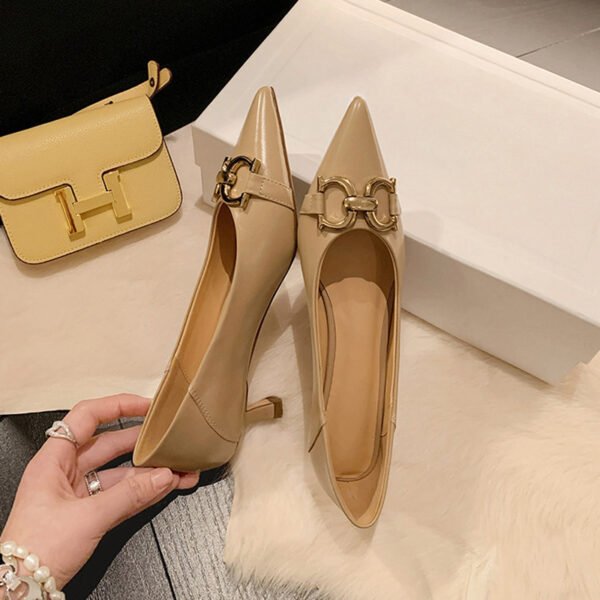 CHIKO Samantha Pointy Toe Kitten Heels Pumps Shoes - Image 2