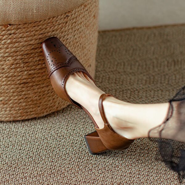 CHIKO Peyton Square Toe Block Heels Pumps Shoes