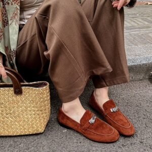 CHIKO Amy Round Toe Block Heels Loafers Shoes