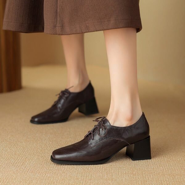 CHIKO Malia Square Toe Block Heels Oxfords Shoes - Image 2