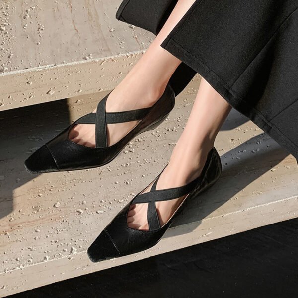 CHIKO Alora Square Toe Block Heels Pumps Shoes - Image 2