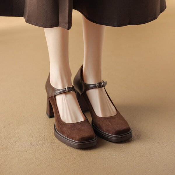 CHIKO Vanessa Square Toe Chunky Heels Mary Jane Shoes - Image 2