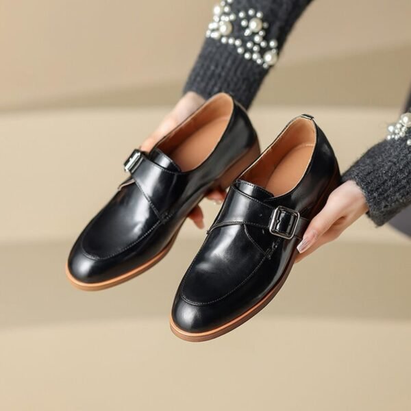 CHIKO Phoenix Round Toe Block Heels Oxfords Shoes