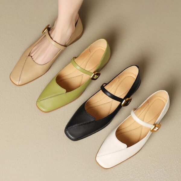 CHIKO Joanna Square Toe Block Heels Mary Jane Shoes - Image 2