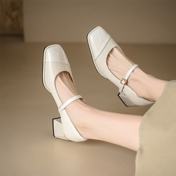 CHIKO Amina Square Toe Block Heels Mary Jane Shoes - Image 2