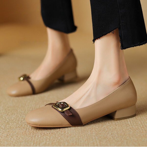 CHIKO Samara Round Toe Block Heels Pumps Shoes - Image 2