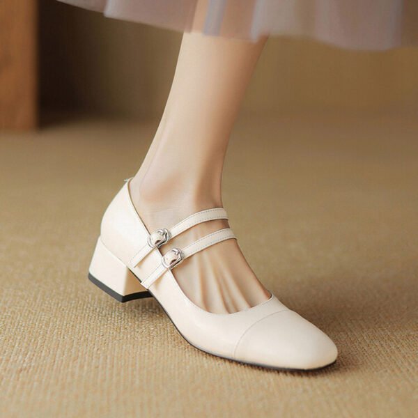 CHIKO Thea Square Toe Block Heels Mary Jane Shoes - Image 2