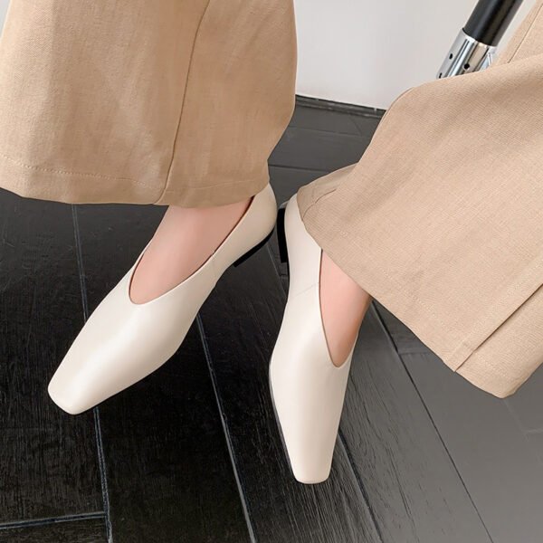 CHIKO Royalty Square Toe Block Heels Pumps Shoes - Image 2